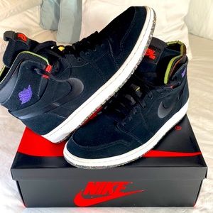Air Jordan 1 BLK Zoom CMFT M12 Custom